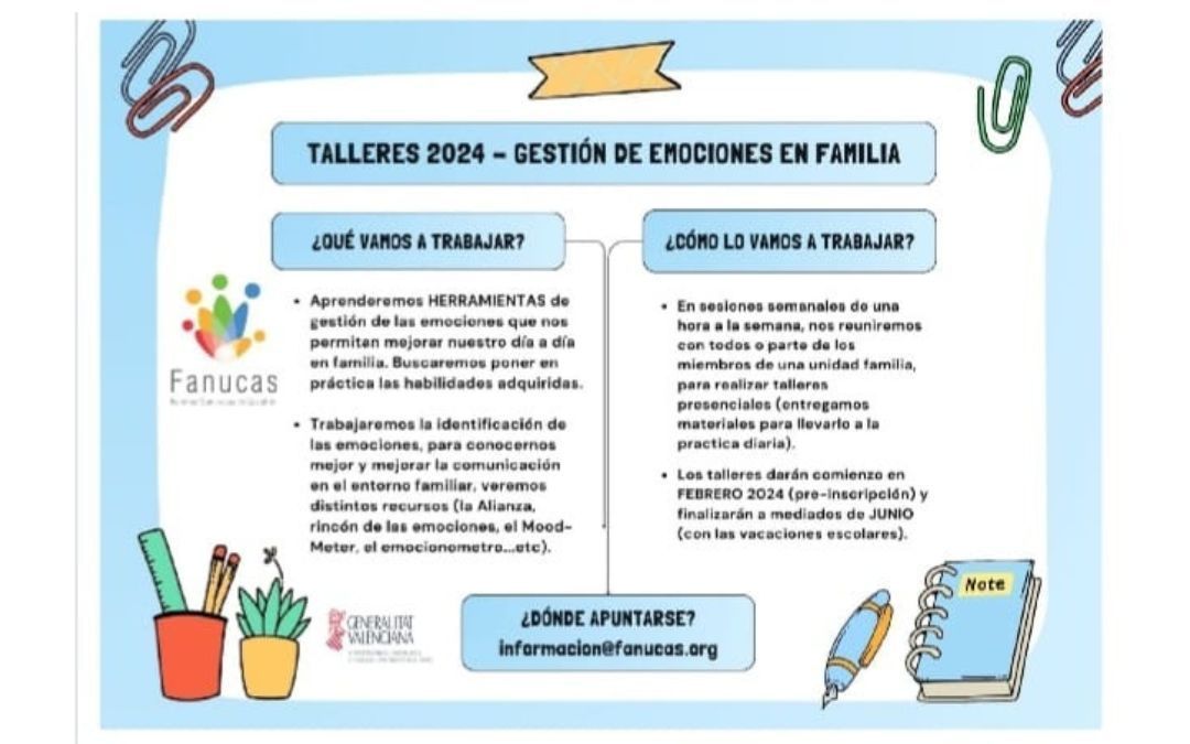 Próximos talleres de inteligencia emocional