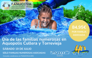 ¡Vuelve el Día de las Familias Numerosas a Aquópolis!