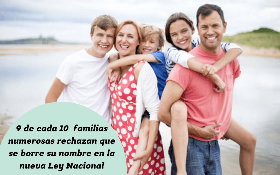 Familias Numerosas pide a Bustinduy que las escuche: 9 de cada 10 ...
